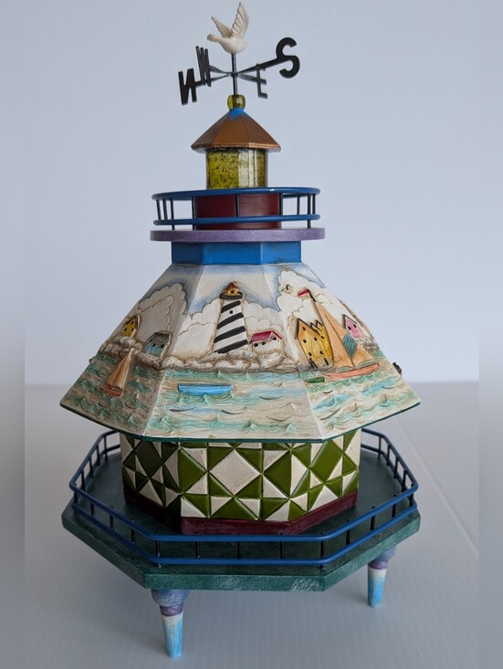 Jim Shore Other - Jim Shore Shorelights Spirit Of The Sea Lighthouse Coastal Figurine Retired